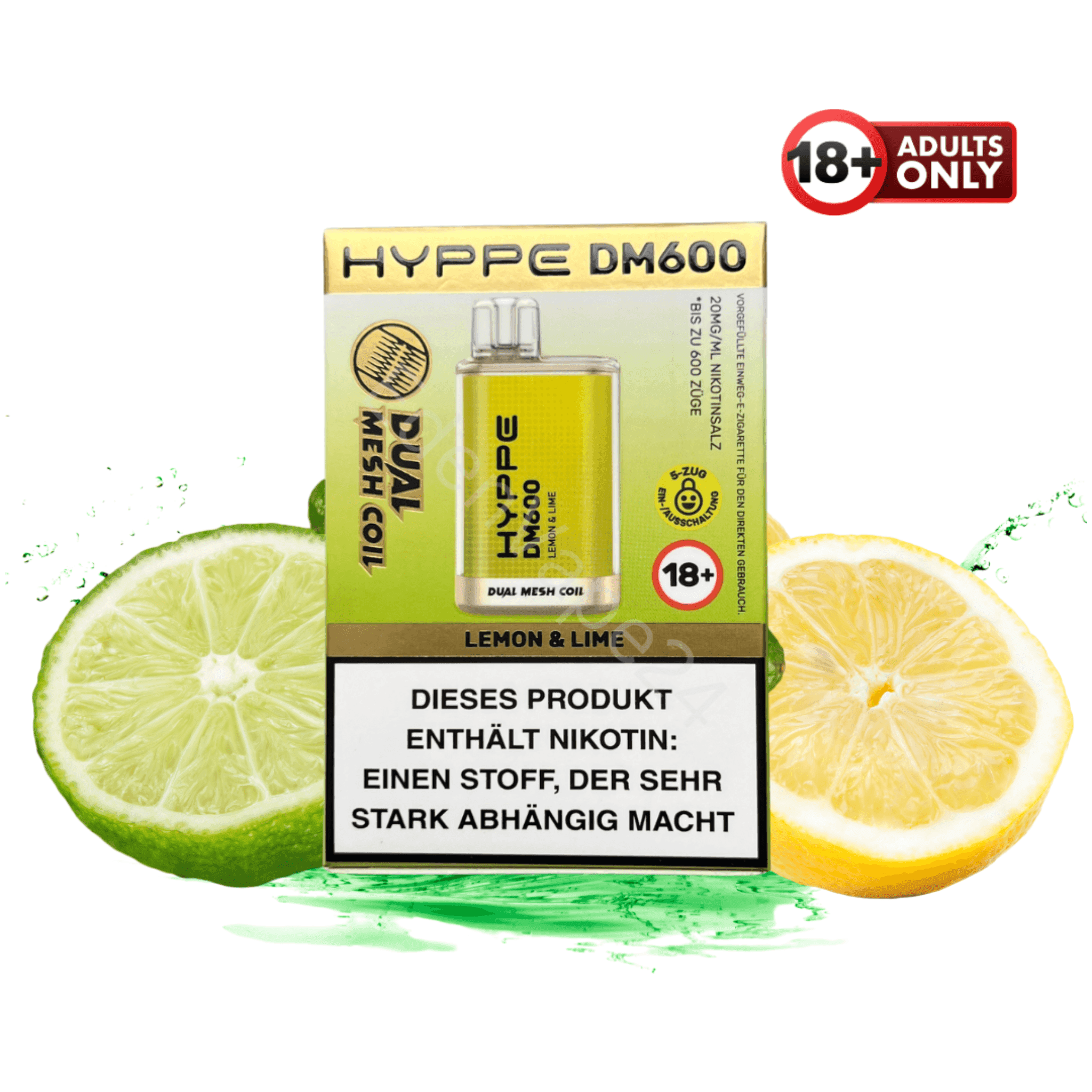 Flerbar HYPPE DM600 - Lemon Lime - EdenVape24